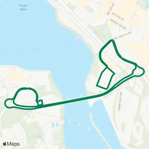 Green Minibus Nt - 310m map