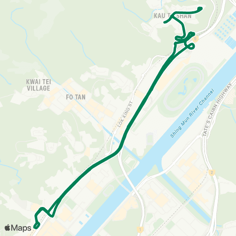 Green Minibus Nt - 66k map