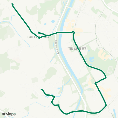 Green Minibus Nt - 34a map