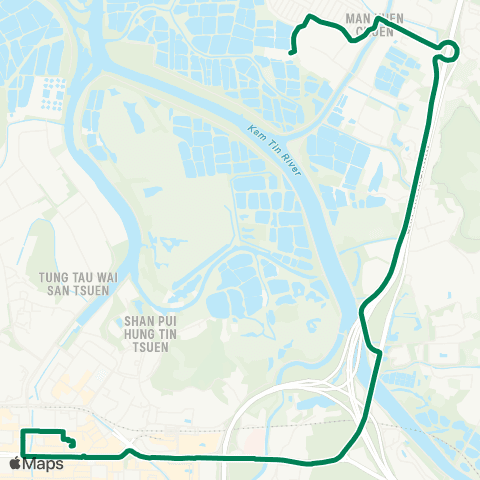 Green Minibus Nt - 36 map
