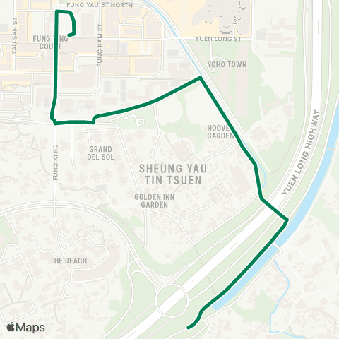 Green Minibus Nt - 623 map
