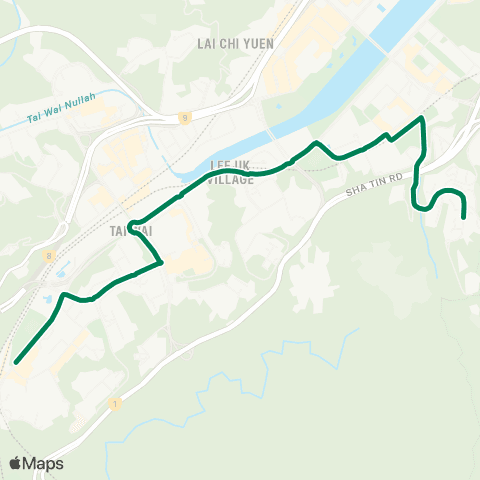 Green Minibus Nt - 812 map
