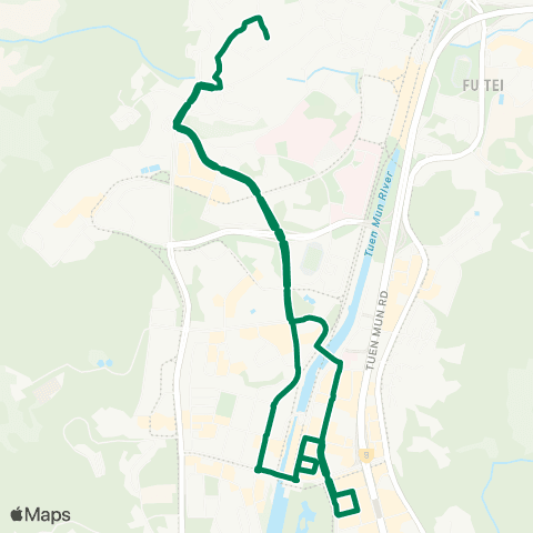 Green Minibus Nt - 40 map