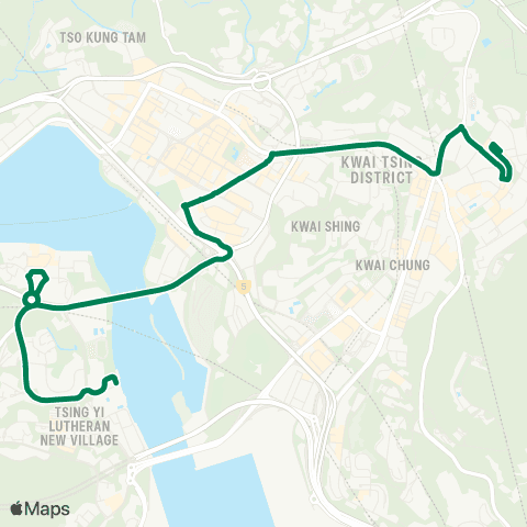 Green Minibus Nt - 401 map