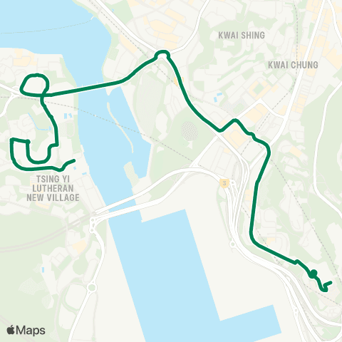 Green Minibus Nt - 413 map