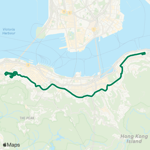 Green Minibus Hki - 56 map