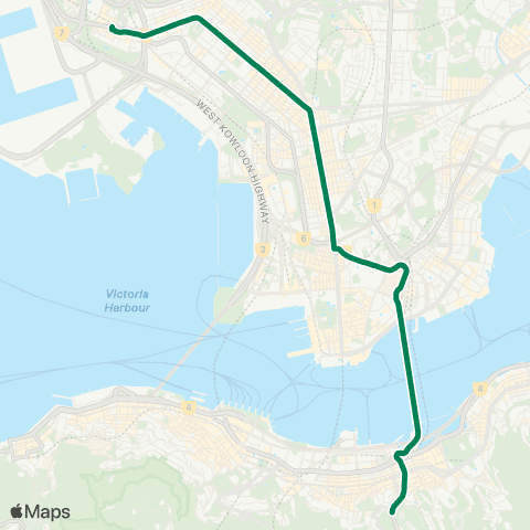 Kowloon Motor Bus Happy Valley Race Course - Mei Foo map