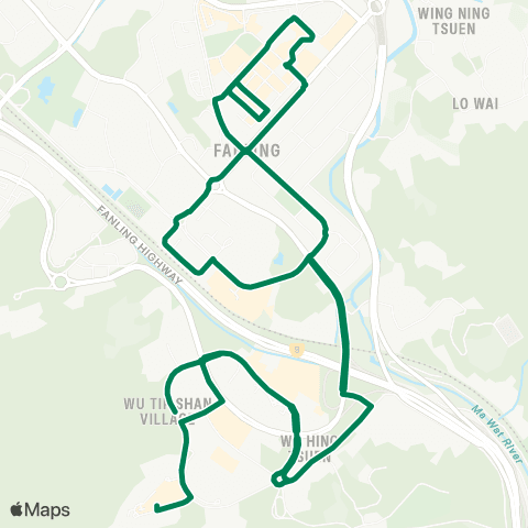 Green Minibus Nt - 501c map