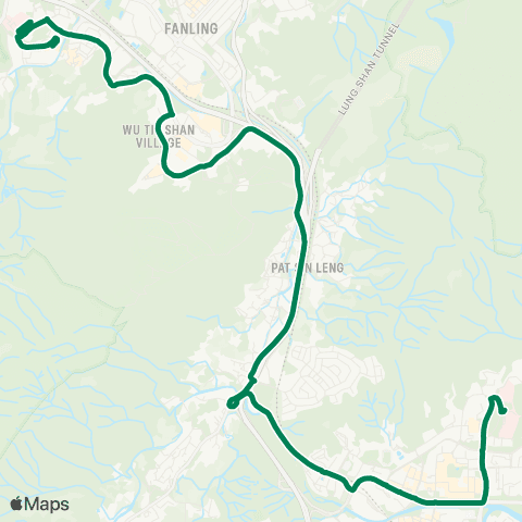 Green Minibus Nt - 502 map