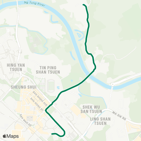 Green Minibus Nt - 504 map