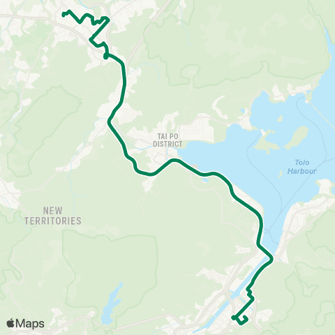 Green Minibus Nt - 505 map
