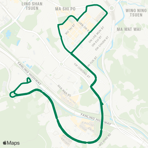 Green Minibus Nt - 506 map