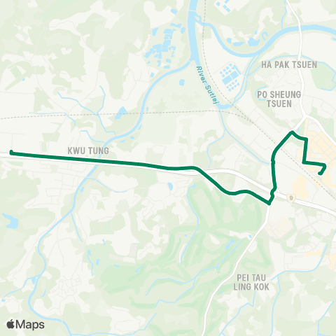Green Minibus Nt - 508 map