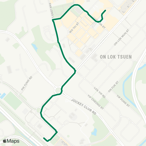 Green Minibus Nt - 54a map