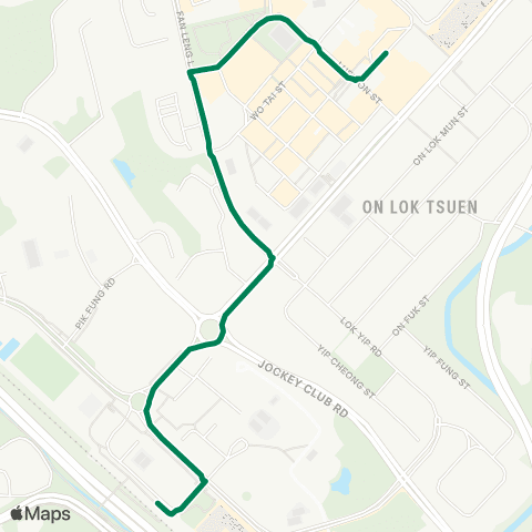 Green Minibus Nt - 56a map