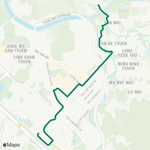 Green Minibus Nt - 56c map