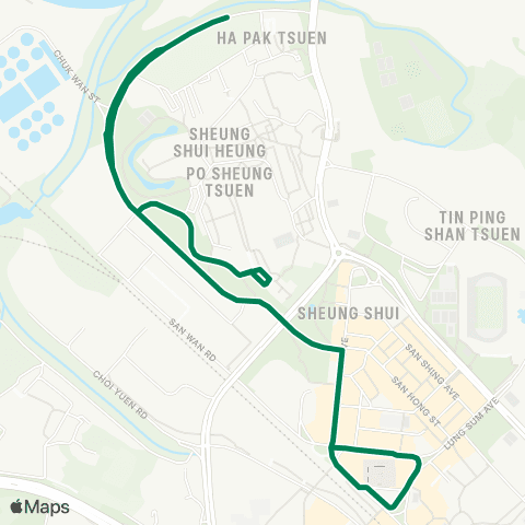 Green Minibus Nt - 59a map