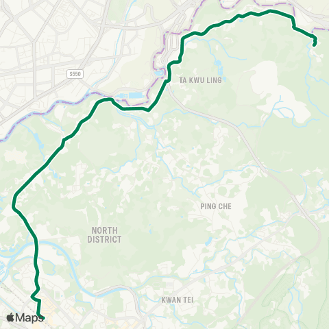 Green Minibus Nt - 59k map