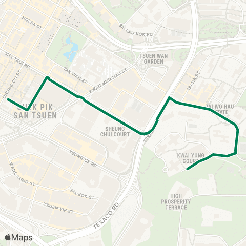 Green Minibus Nt - 89 map