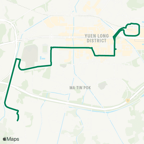 Green Minibus Nt - 604 map