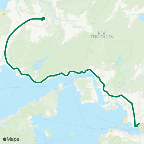 Green Minibus Nt - 606s map