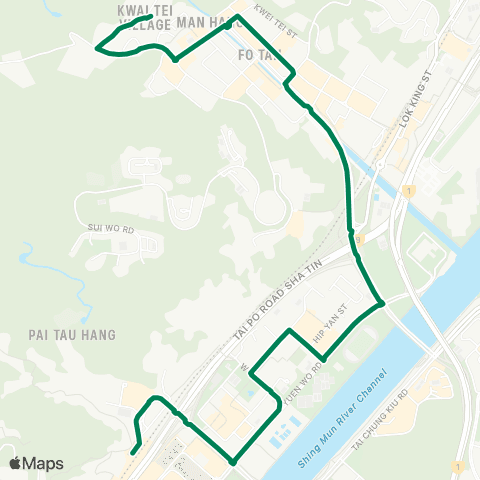 Green Minibus Nt - 60k map
