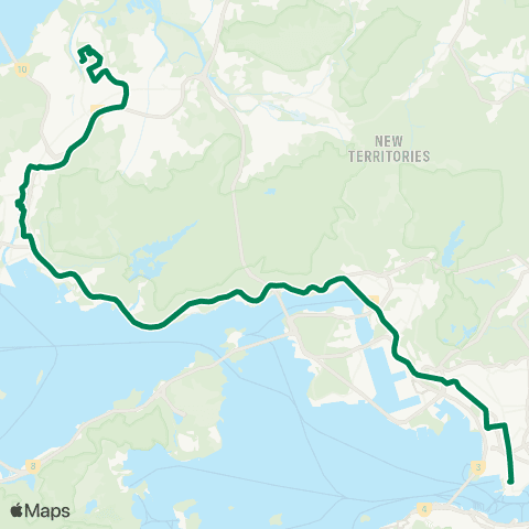 Green Minibus Nt - 610s map