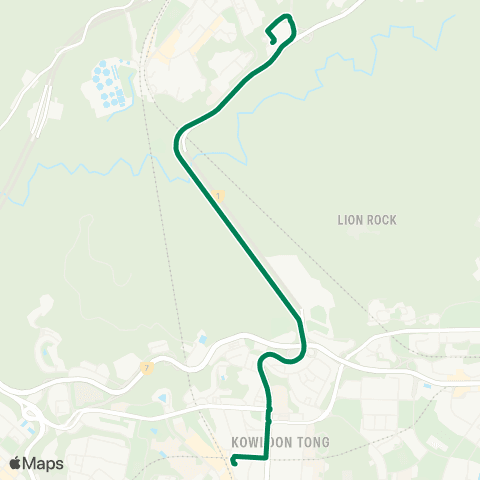 Green Minibus Nt - 61m map