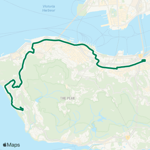 Green Minibus Hki - 10p map