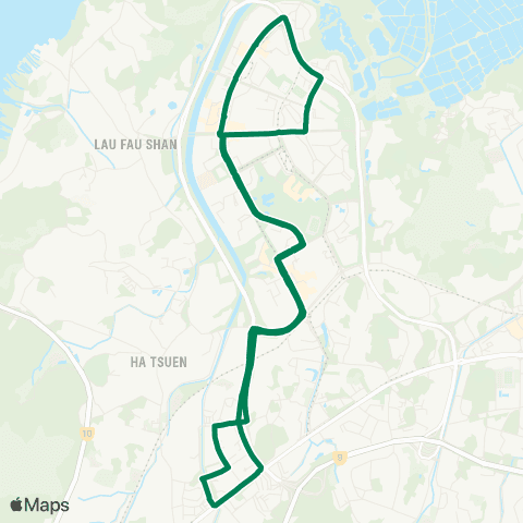 Green Minibus Nt - 621 map