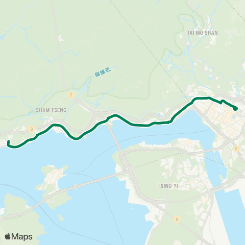 Green Minibus Nt - 96m map