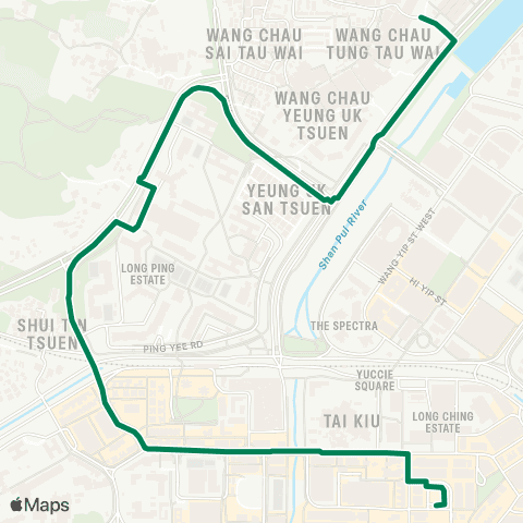 Green Minibus Nt - 74a map