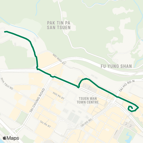 Green Minibus Nt - 95m map