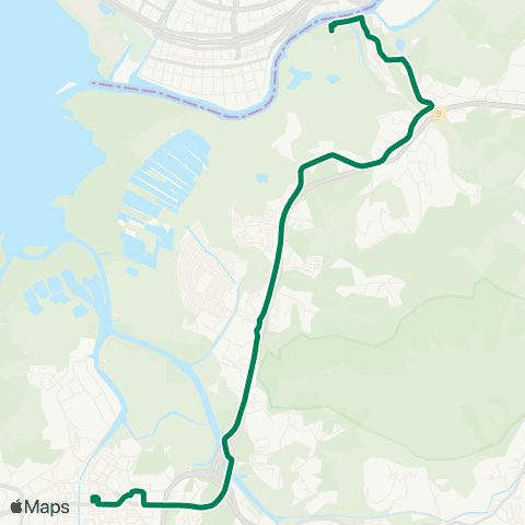 Green Minibus Nt - 75 map