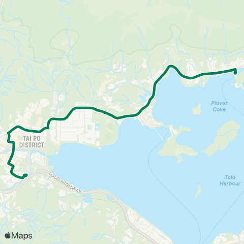 Green Minibus Nt - 20c map