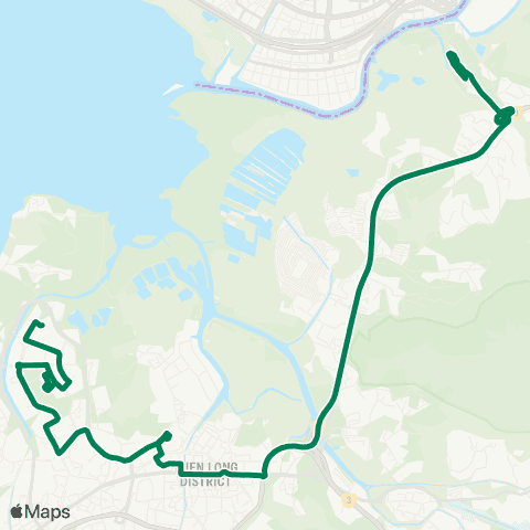 Green Minibus Nt - 79s map
