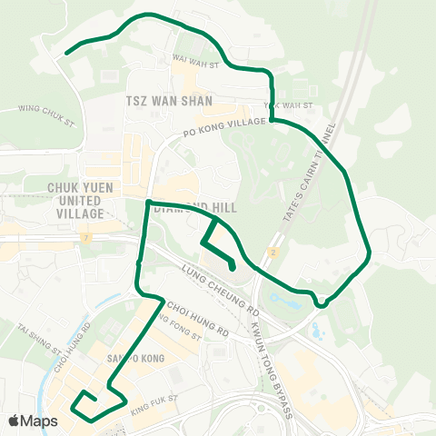 Green Minibus Kln - 19 map