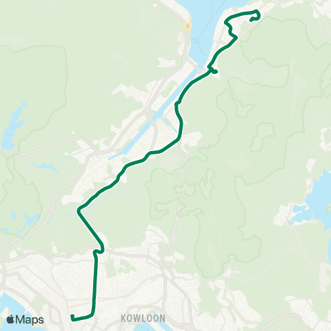 Green Minibus Nt - 805s map