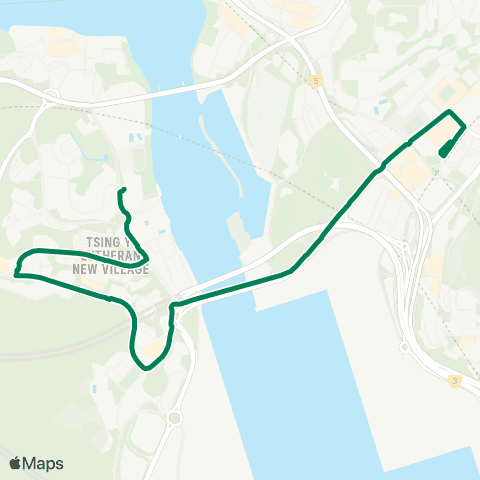 Green Minibus Nt - 88d map
