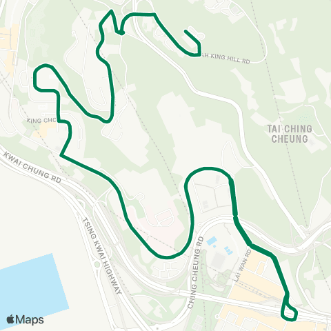 Green Minibus Nt - 92m map