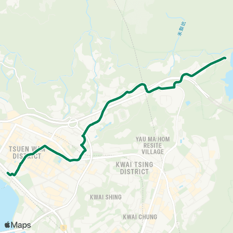 Green Minibus Nt - 94s map