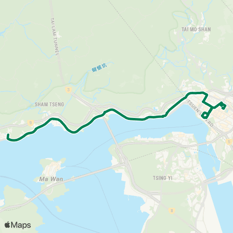 Green Minibus Nt - 96 map