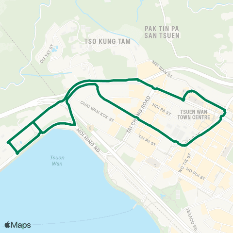 Green Minibus Nt - 96b map