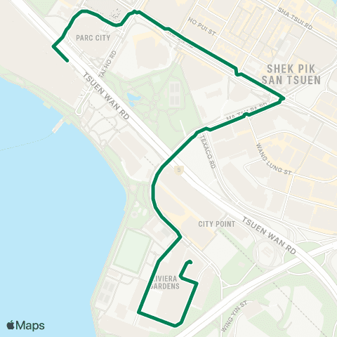 Green Minibus Nt - 99 map
