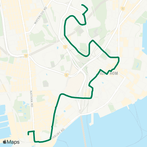 Green Minibus Kln - 8s map
