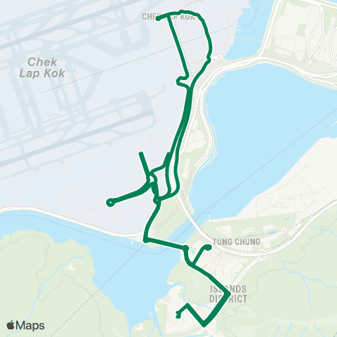 Kowloon Motor Bus Tung Chung (Yat Tung) - Airport (Circular) map