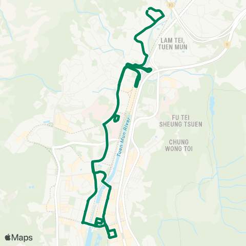 Green Minibus Nt - 42 map