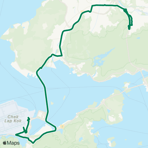 Kowloon Motor Bus Pat Heung Rd - Airport (Ground TC) map