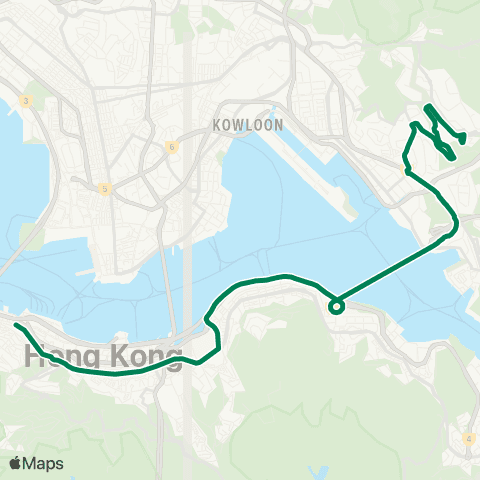 Kowloon Motor Bus Po Tat - Sheung Wan map