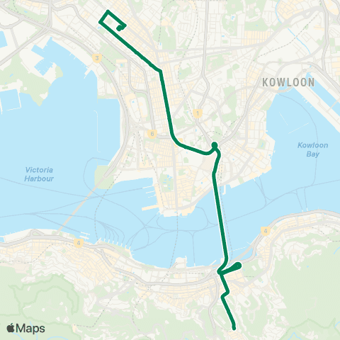 Kowloon Motor Bus Sham Shui Po (Yen Chow St) - Happy Val (Lower) map